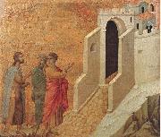 Duccio di Buoninsegna Road to Emmaus Spain oil painting artist